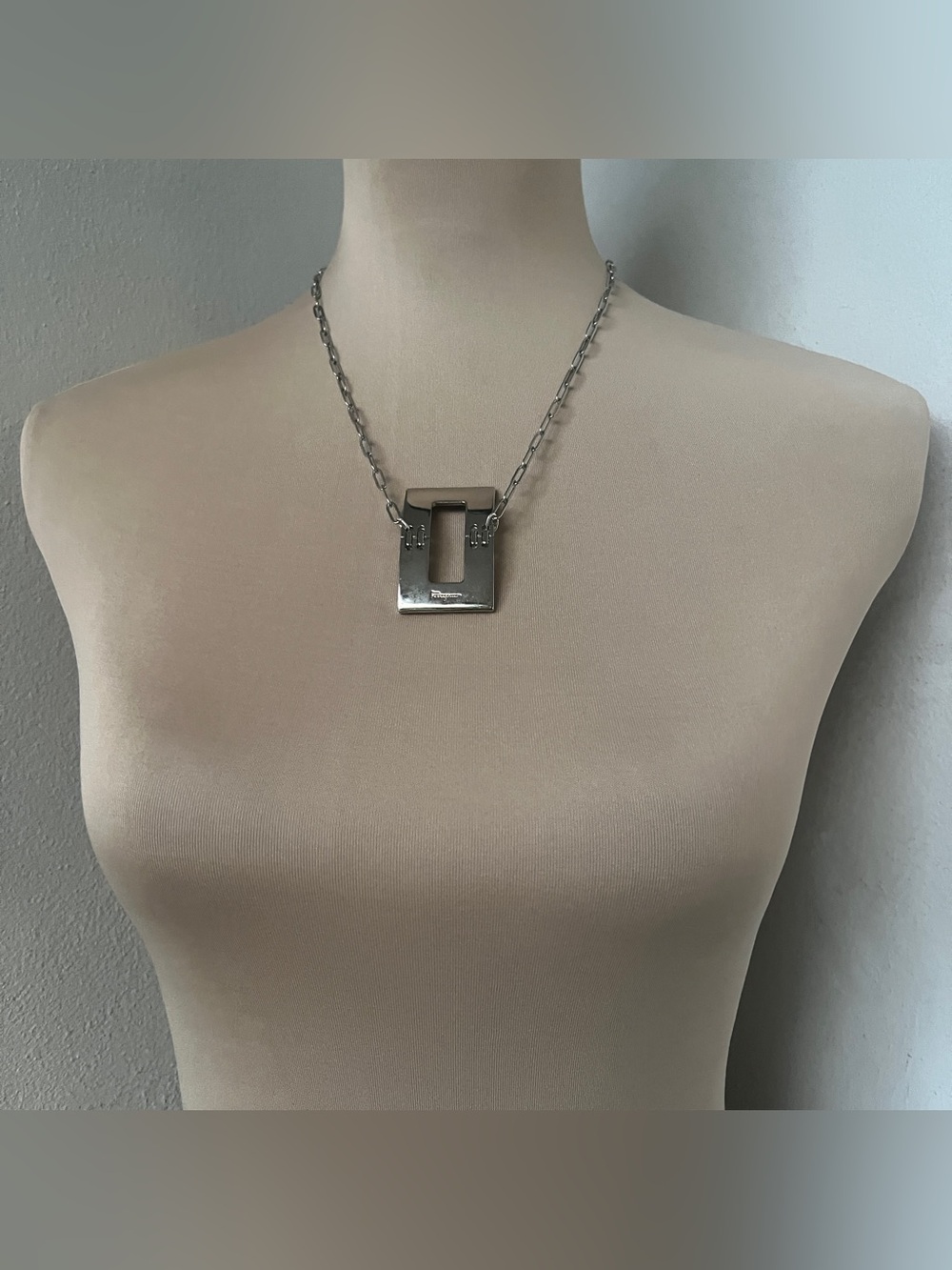 Vintage Ferragamo Hardware Necklace | Custom 15”-20” Adjustable